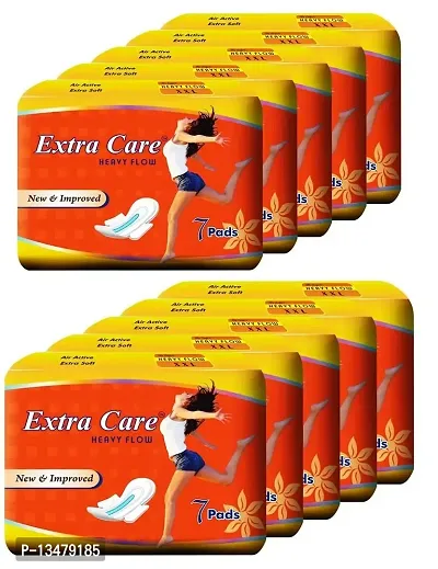 Extra care sanitary Napkin Heavy flow XXL pack of 10-thumb0