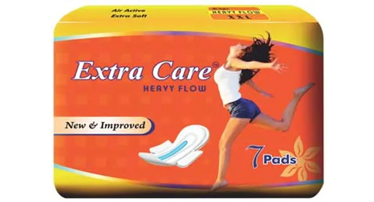 Extra Care Heavy Flow Sanitary pads (XXL) (Pack of 1)