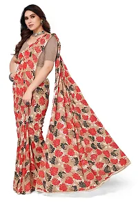 Kanooda Prints Fancy Floral Georgette Printed Saree-thumb3