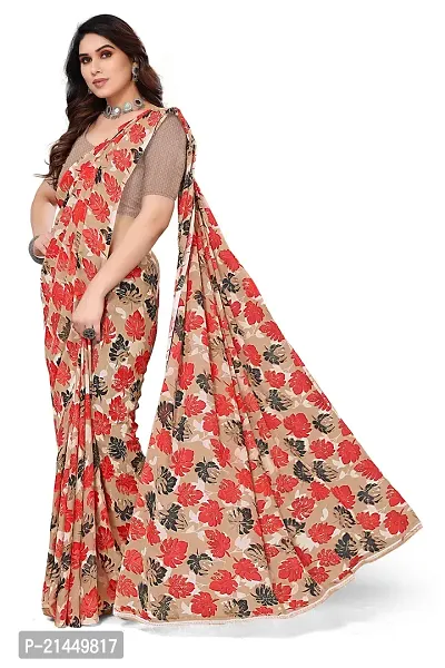 Kanooda Prints Fancy Floral Georgette Printed Saree-thumb4