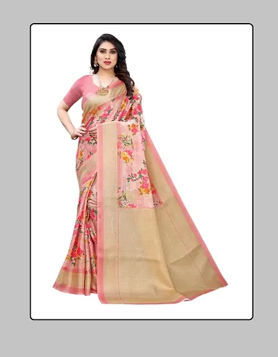 Elegant Art Silk Saree with Blouse piece