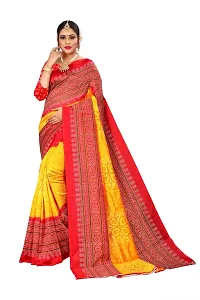 Women's Red Mysore Silk Saree with Blouse piece-thumb1