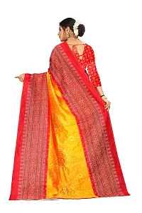 Women's Red Mysore Silk Saree with Blouse piece-thumb2