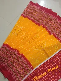 Women's Red Mysore Silk Saree with Blouse piece-thumb3