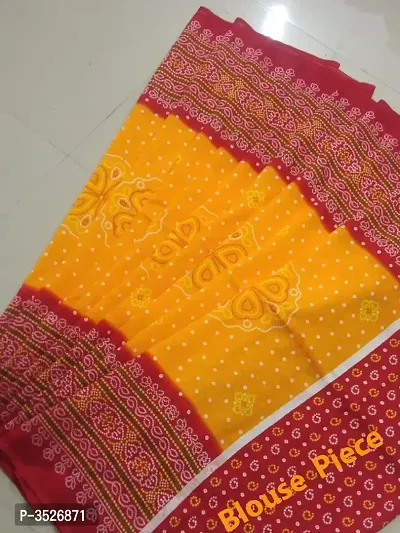 Women's Red Mysore Silk Saree with Blouse piece-thumb4