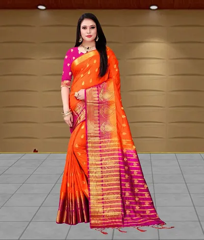 Art Kanjeevaram Silk Saree with Blouse