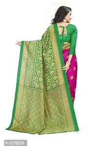 Women Beautiful Multicolored Mysore Silk Saree with Blouse piece-thumb2