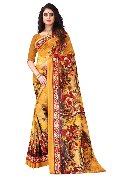 Georgette Saree with Blouse piece