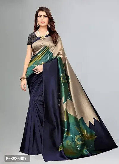 Mysore Silk Printed Sarees with Blouse Piece