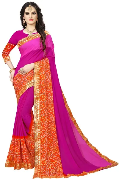 Most Liked Printed Multicolor Georgette Sarees