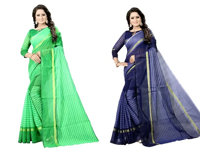 Women Stylish Silk Saree with Blouse piece