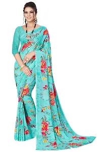 Fancy Women's Georgette Saree with Blouse Piece (Pack Of 2)-thumb2