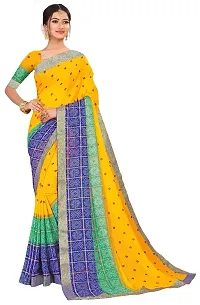 Women's Multicoloured Georgette Printed Saree with Blouse Piece Pack of 2-thumb1