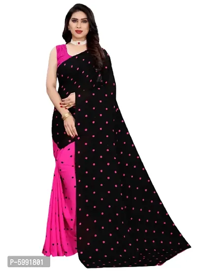 Fancy Women's Georgette Fancy Printed Sarees with Blouse piece