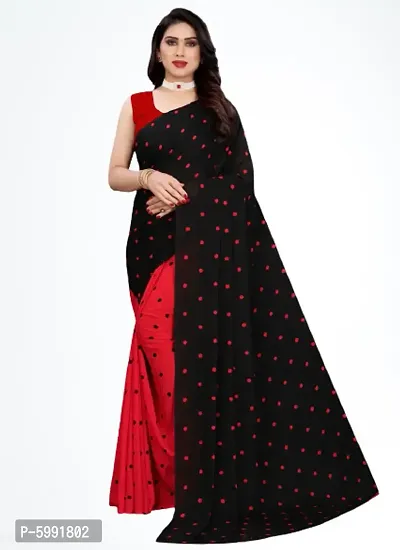 Fancy Women's Georgette Fancy Printed Sarees with Blouse piece