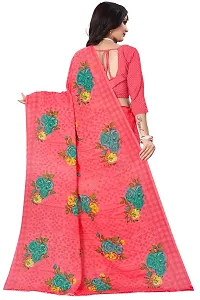 Fancy Women's Georgette Fancy Printed Sarees with Blouse piece-thumb1