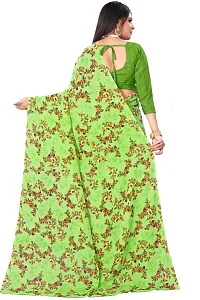 Fancy Women's Georgette Fancy Printed Sarees with Blouse piece-thumb1