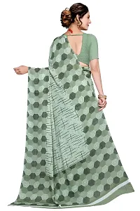 Fancy Women's Georgette Fancy Printed Sarees with Blouse piece-thumb1