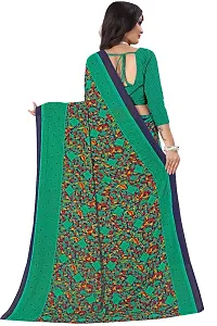 Fancy Women's Georgette Fancy Printed Sarees with Blouse piece-thumb1