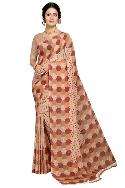 Fancy Women's Georgette Fancy Sarees with Blouse piece