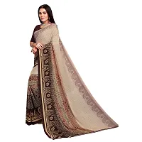 Elegant Multicooured Georgette Printed Sarees with Blouse Piece-thumb2