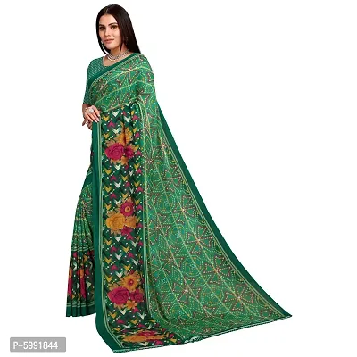 Fancy Women's Georgette Fancy Printed Sarees with Blouse piece-thumb3