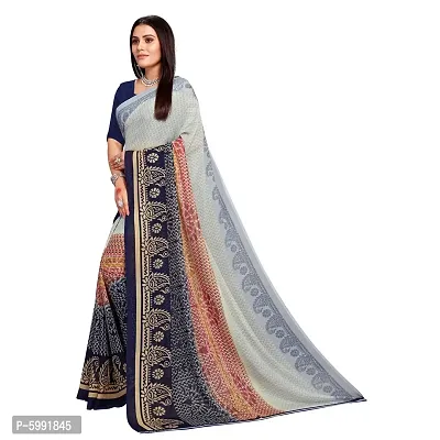 Fancy Women's Georgette Fancy Printed Sarees with Blouse piece-thumb3
