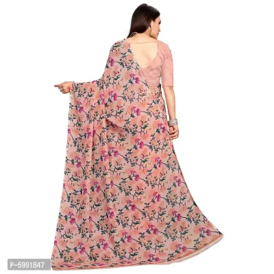 Fancy Women's Georgette Fancy Printed Sarees with Blouse piece-thumb3