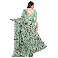 Fancy Women's Georgette Fancy Printed Sarees with Blouse piece-thumb1