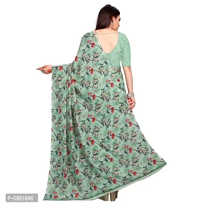 Fancy Women's Georgette Fancy Printed Sarees with Blouse piece-thumb2