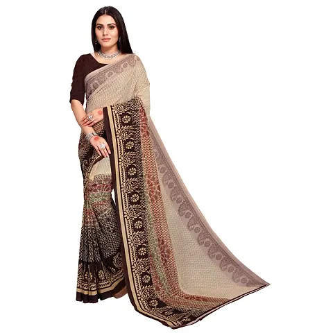 Fancy Women's Georgette Fancy Sarees with Blouse piece