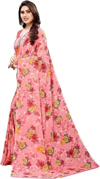 Fancy Women's Georgette Fancy Printed Sarees with Blouse piece-thumb2