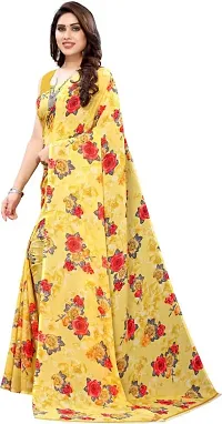 Fancy Women's Georgette Fancy Printed Sarees with Blouse piece-thumb2