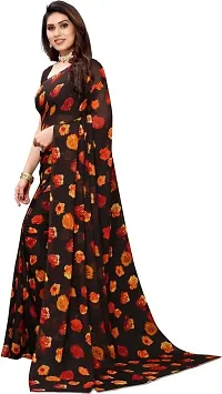 Fancy Women's Georgette Fancy Printed Sarees with Blouse piece-thumb2