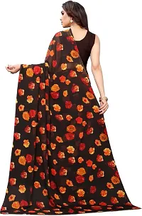 Fancy Women's Georgette Fancy Printed Sarees with Blouse piece-thumb1