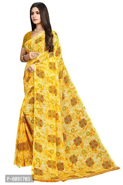 Fancy Womens Georgette Printed Sarees.-thumb3