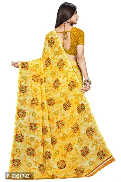 Fancy Womens Georgette Printed Sarees.-thumb2