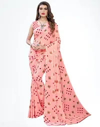 Elegant Georgette Printed Saree with Blouse piece For Women- Pack Of 2-thumb2
