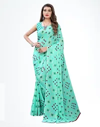 Elegant Georgette Printed Saree with Blouse piece For Women- Pack Of 2-thumb2