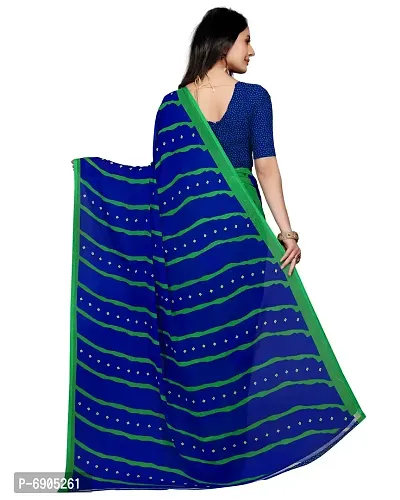 Fancy Women Georgette Printed Saree with Blouse-thumb2