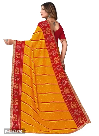 Fancy Women Georgette Printed Saree with Blouse-thumb2