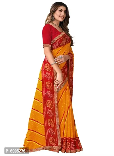 Fancy Women Georgette Printed Saree with Blouse-thumb4