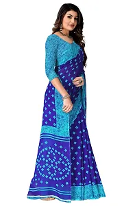 Stylish Fancy Georgette Printed Saree With Blouse For Women-thumb1