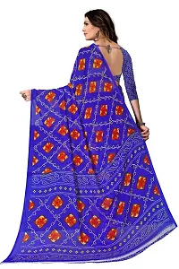 Stylish Fancy Georgette Printed Saree With Blouse For Women-thumb1