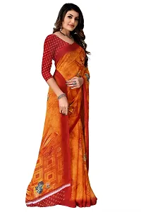 Stylish Fancy Georgette Printed Saree With Blouse For Women-thumb3