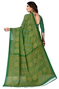 Stylish Fancy Georgette Printed Saree With Blouse For Women-thumb1