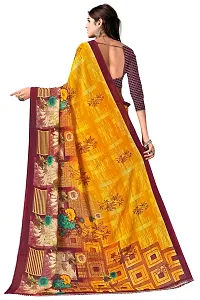 Stylish Fancy Georgette Printed Saree With Blouse For Women-thumb1