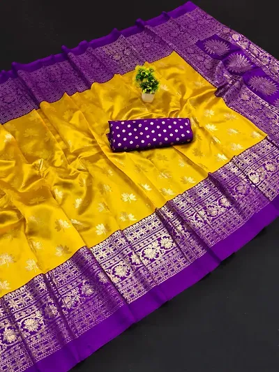 Trendy Mysore Art Silk Foil Saree With Blouse Piece For Women