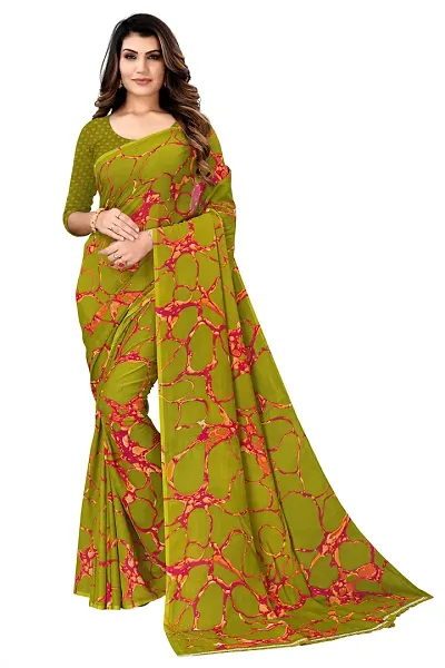 Classic Georgette Saree with Blouse Piece