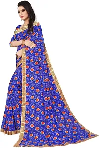 Trendy Women Georgette Sarees with Blouse Piece-thumb2